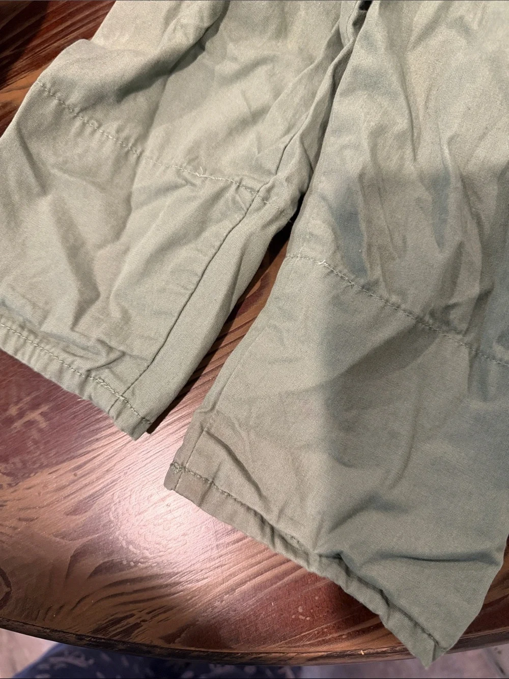 OshKosh B'gosh Olive Green Kids Overalls with Plaid Lining